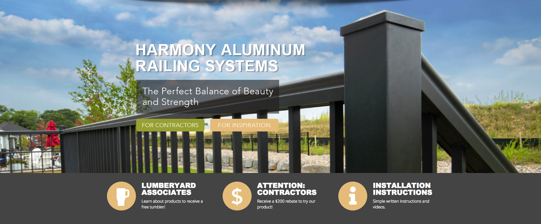 Products  Harmony Aluminum Railing Systems